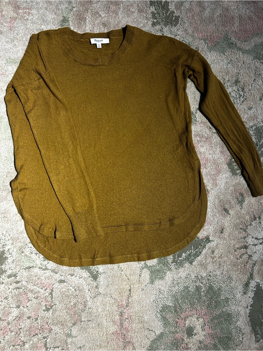 Madewell Olive-Brown Crewneck Sweater